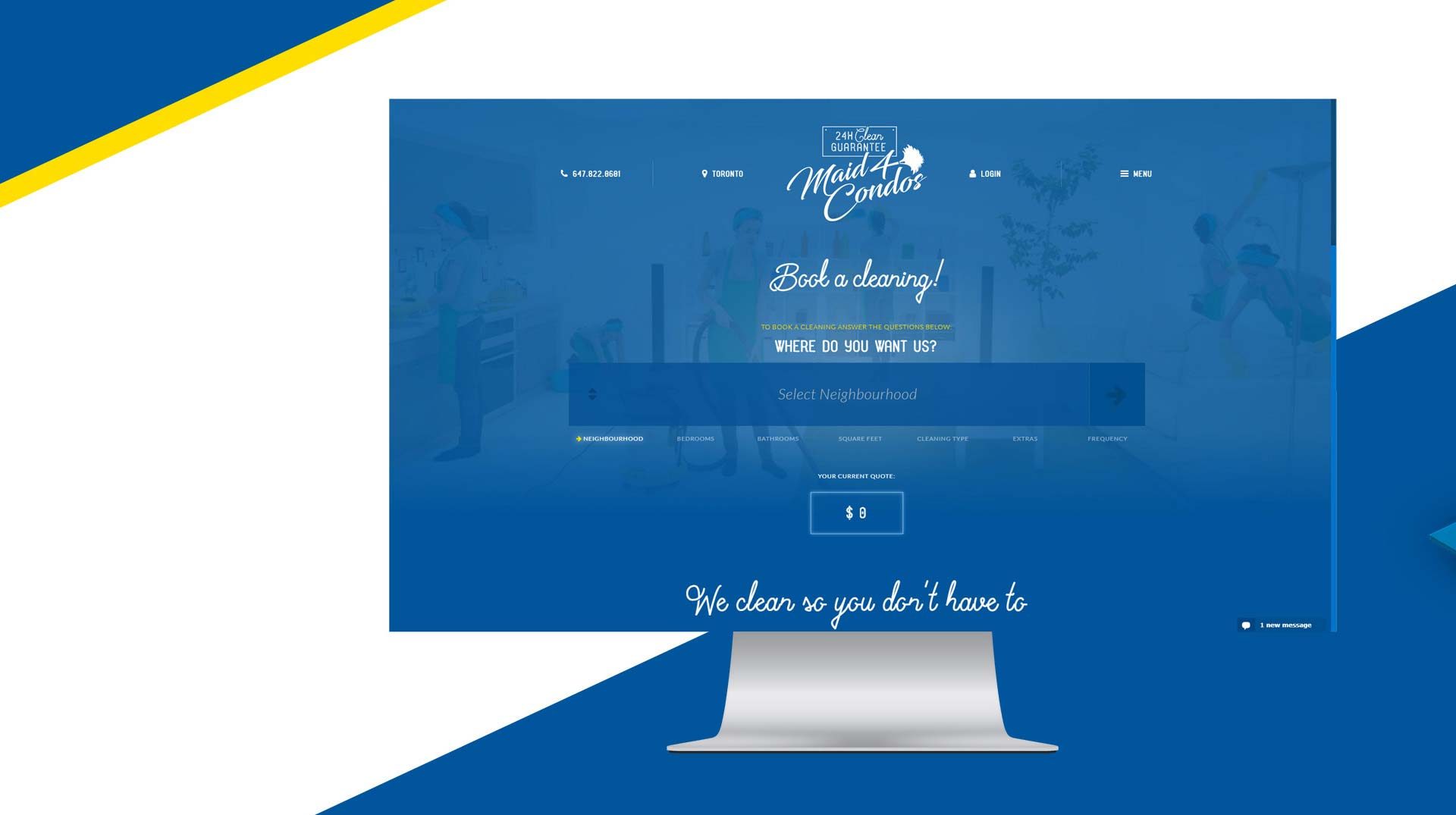 Maid4Condos Web Design 02